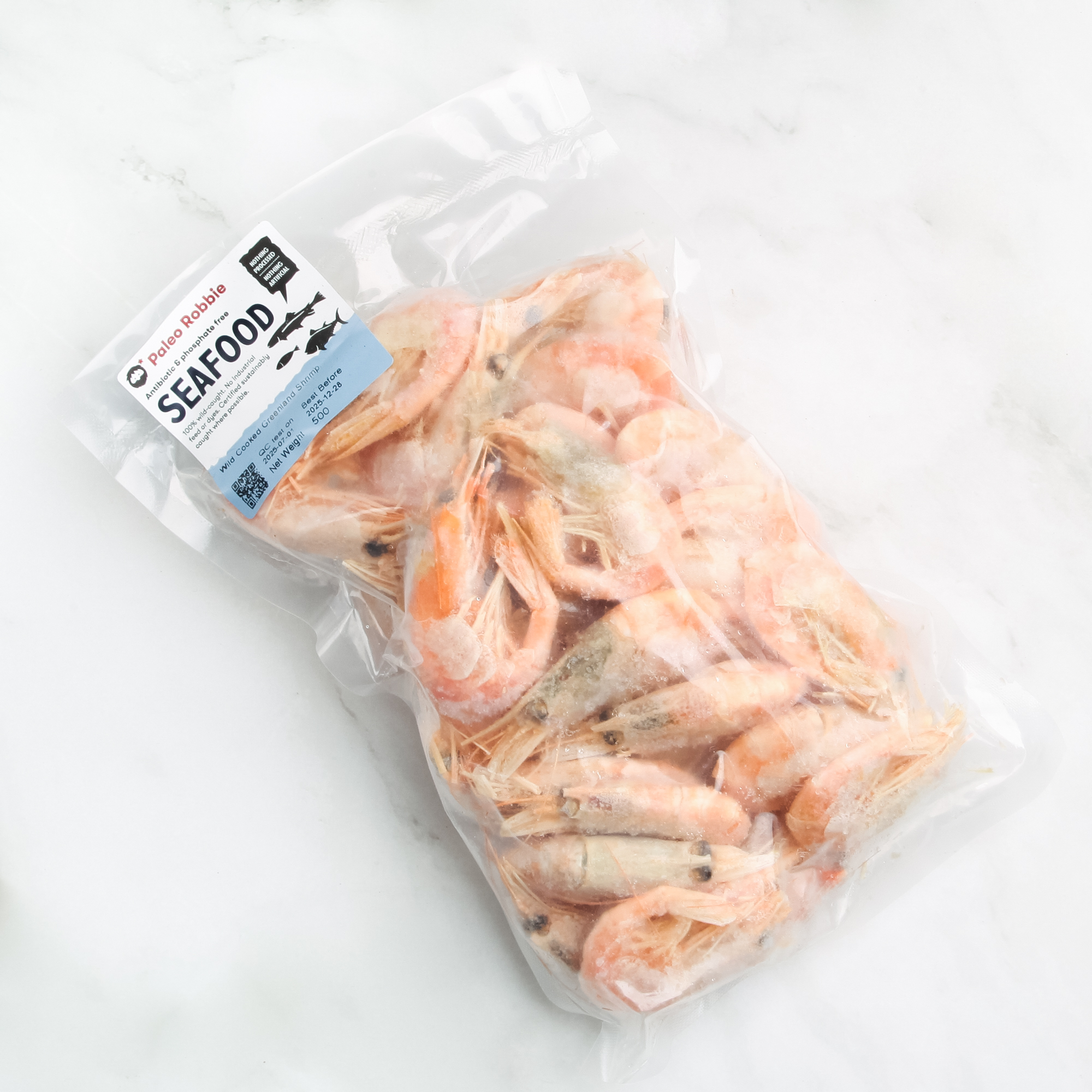 Wild Cooked Greenland Shrimp